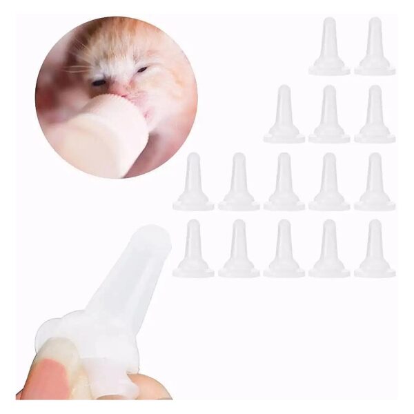 Effective Pet Feeding Nipples Silicone for Easy Drinking for Cat Puppy Kitten Bottles