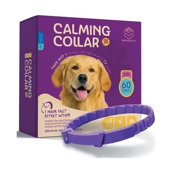 Effective Pheromone Collar for Dogs Providing 60 Days of Continuous Anxiety Relief