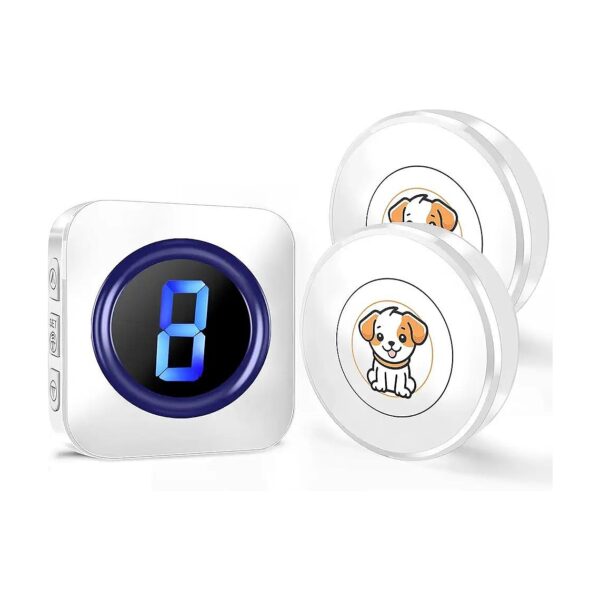 Effective Potty Training Wireless Dog Doorbell with 55 Ringtones and LED Flash