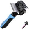 Effective and Easy Pet Grooming for Small to Medium Breeds with Our Blue Deshedding Brush