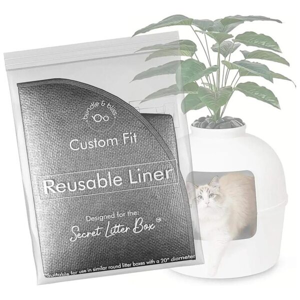 Efficient Litter Box Cleaning with Reusable and Custom-Fit Liners