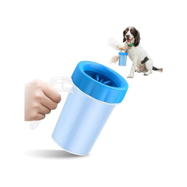 Efficient Paw Cleaning for Small and Medium Breed Dogs with Adjustable Bristle and Handle