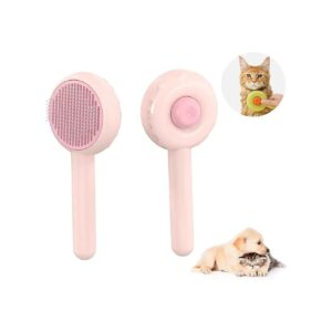 Effortless Pet Hair Removal and Grooming Brush for Cats and Dogs