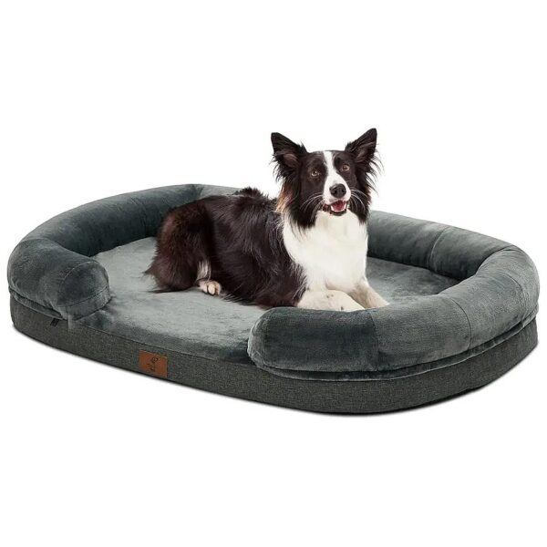 Egg Crate Foam Orthopedic Dog Bed with Removable Cover for Large Dogs