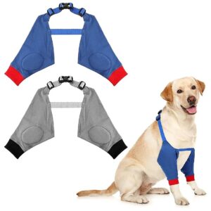 Elastic Band Adjustable Dog Elbow Protector Braces for Small Medium Large Dogs