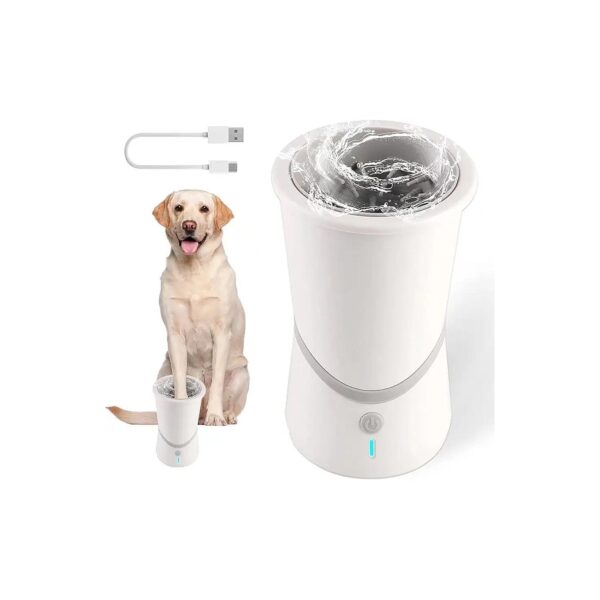 Electric Dog Paw Washer Cup for Small to Medium Dog Breeds and Portable Pet Foot Cleaner