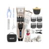 Electric Rechargeable Pet Hair Clippers with Low Noise and LCD Display for Dogs and Cats