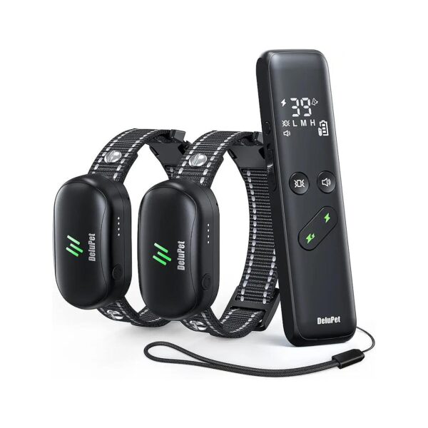 Electronic Dog Training Collar with 3 Training Modes and Waterproof Receiver for 2 Dogs