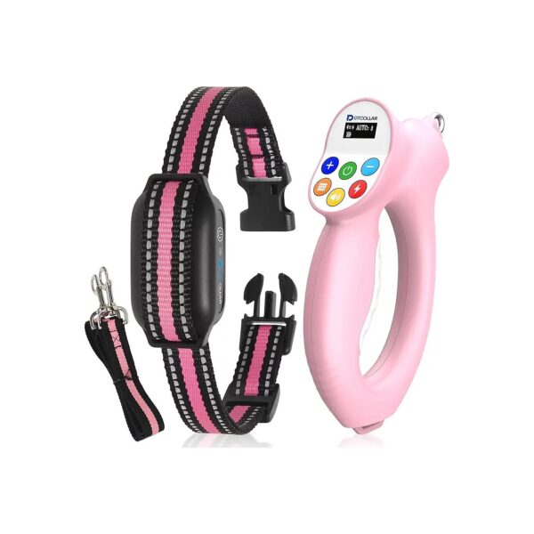 Electronic Dog Training Collar with Automatic Manual Adjustable Control Systems