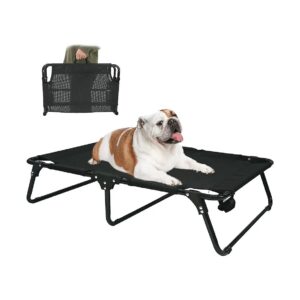 Elevated Dog Bed with Sturdy Legs and Cooling Mesh for Small Medium Dogs