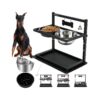 Elevated Dog Bowls with Adjustable Height for Reduced Spills and Mess