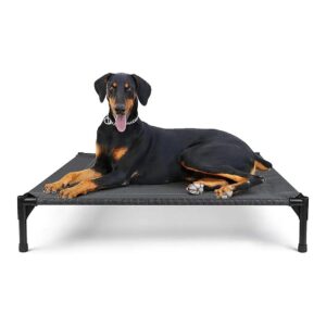 Elevated Dog Cot with Washable Breathable Mesh for Large Dogs up to 110 lbs