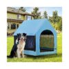 Elevated Dog House with Soft Padded Mat and Waterproof Removable Cover for Big Dogs