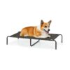 Elevated Medium Dog Bed with Breathable Mesh and Durable Frame for Indoor and Outdoor Use