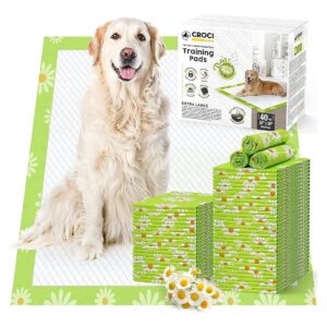 Eliminate Odors and Stains with 6-Layer Dog Puppy Pads and Daisy Fragrance