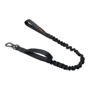 Elite Bungee Dog Leash with Padded Control Handle for Medium and Small Dogs Black