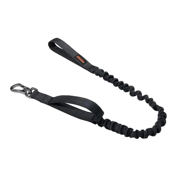 Elite Bungee Dog Leash with Padded Control Handle for Medium and Small Dogs Black