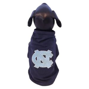 Embroidered Cotton Lycra Dog Tank Top With Authentic North Carolina Tar Heels School Logo