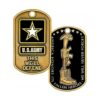 Emotional US Army Brass Enamel Dog Tag Chain for Heroes