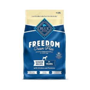 Energy-Boosting Senior Dog Food with Chicken, Potatoes, and Natural Ingredients