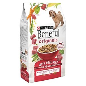 Enriched Dry Dog Food with Farm-Raised Beef for Adult Canines Nutrition and Health