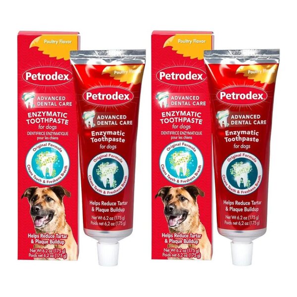 Enzymatic Toothpaste for Dogs - Poultry Flavor - Reduces Plaque and Tartar Buildup