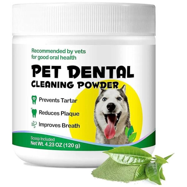 Enzyme Enriched Dog Dental Powder for Fresh Breath and Clean Teeth