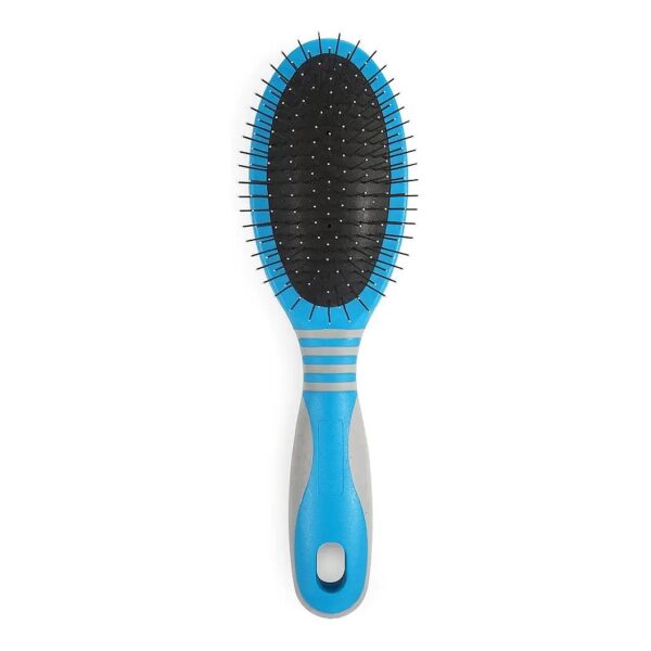 Ergonomic Brush for Wiry Coated Dogs Blue Color