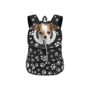 Ergonomic Dog Backpack Carrier for Small Dogs with Reflective Safety