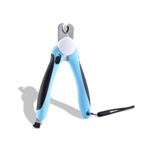 Ergonomic Dog Nail Clippers with Safety Guard and Free Nail File for Pet Owners