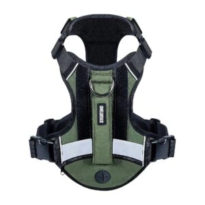 Ergonomic No Pull Dog Harness with Adjustable Straps and Reflective Strips