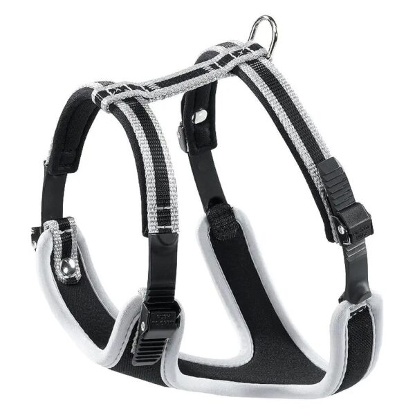 Ergonomic Nylon Small Dog Harness with Instant Adjustment and Soft Padded Material