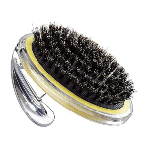 Ergonomic Pet Brush for Shedding, Boar Bristles, Yellow