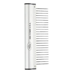 Ergonomic Pet Grooming Comb with Durable Pins for All Hair Types