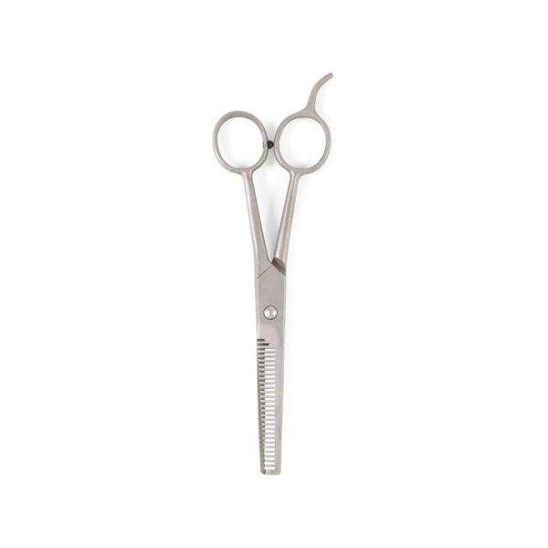 Ergonomic Stainless Steel Thinning Scissors with Clear Blade for Pet Grooming