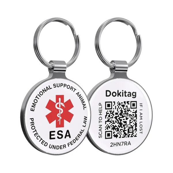 Esa Color, Small Size, Zinc Alloy, Safe and Reliable Identification for Lost Pets