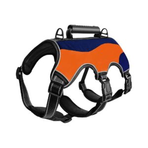 Escape Proof Dog Harness, Adjustable No-Pull Vest with Lift Handle and Le