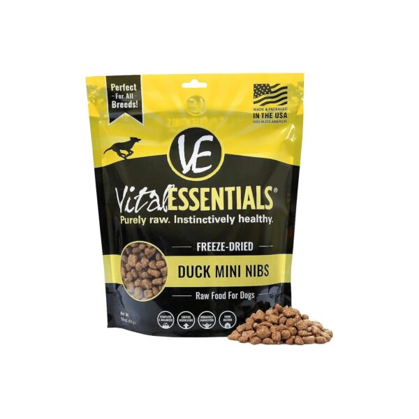 Essential Freeze Dried Dog Food with Duck Flavor for Whole Nutrition