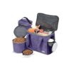 Essential Pet Travel Kit with 5-Piece Set including Food Containers and Feeding Bowls