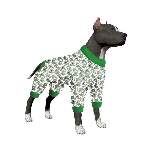 Eucalyptus Print Dog Shirt for Anxiety Relief and Tick Prevention