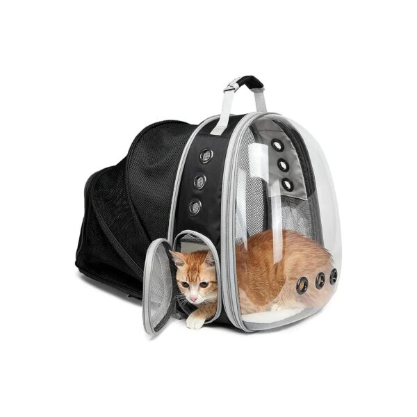 Expandable Cat Backpack Carrier with Comfortable Ventilation for Travel