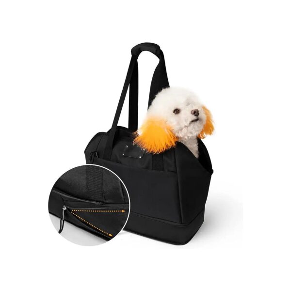 Expandable Cat and Dog Carrier Bag with Comfortable Shoulder Pad and Pockets