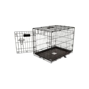 Expandable Dog Crate for Small Breeds with 5-Point Locking System and Ventilation