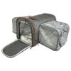 Expert-Designed Platinum Gray Expandable Pet Carrier for Pets Up to 20lbs