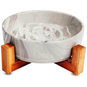 Exquisite Ceramic Cat Slow Feeder Bowls with Elevated Design for Ultimate Convenience