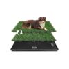 Extra Large Artificial Grass Dog Potty Tray for Comfortable Indoor Potty Training