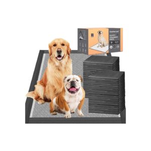 Extra Large Charcoal Puppy Pads with Odor Control and Leak-Proof Technology