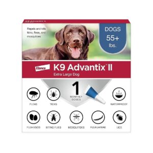 Extra Large Dog Flea Tick Mosquito Treatment Prevention for Over 55 lbs