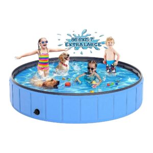 Extra Large Kiddie Pool for Dogs Puppy and Child Swim and Play