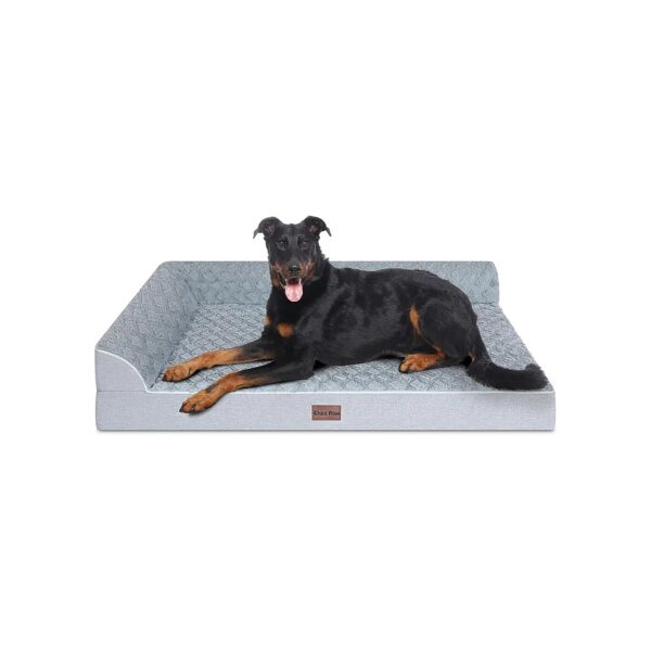 Extra Large Orthopedic Dog Bed with Bolsters for Giant Breed Dogs